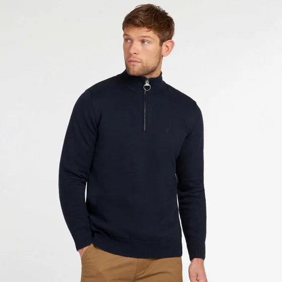 Orvis Sweaters|Barbour® Cotton Half-Zip Navy