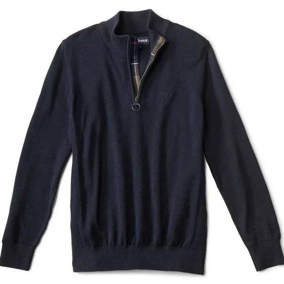 Orvis Sweaters|Barbour® Cotton Half-Zip Navy