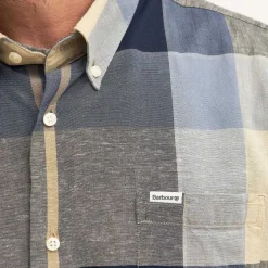Orvis Shirts|Barbour® Douglas Short-Sleeved Regular Fit Shirt River Blue