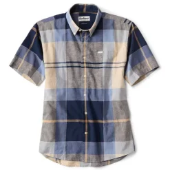 Orvis Shirts|Barbour® Douglas Short-Sleeved Regular Fit Shirt River Blue