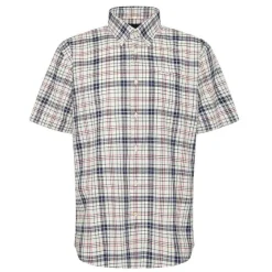 Orvis Shirts|Barbour® Drafthill Short-Sleeved Regular Fit Shirt Navy