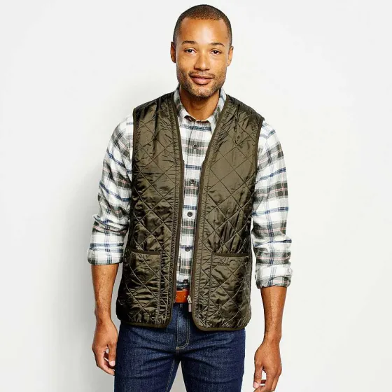 Orvis Vests|Barbour® Polarquilt Zip-In Liner Olive