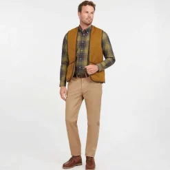 Orvis Vests|Barbour® Warm Pile Waistcoat/Zip-In Liner Brown