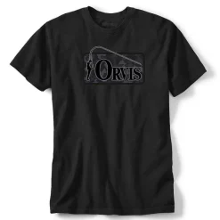 Orvis Shirts|Bent Rod Badge Tee Black