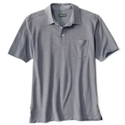 Orvis Shirts|Bird'S-Eye Polo Shirt Navy