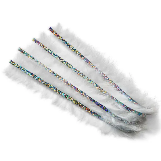 Orvis Materials|Bling Rabbit Strips White/Silver