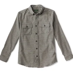 Orvis Shirts|Buffalo Check Cotton/Wool Long-Sleeved Shirt Cream/Black