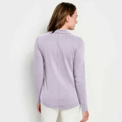 Orvis Shirts|Canyon Button-Front Tee Purple Fog