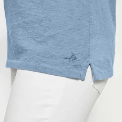 Orvis Shirts|Canyon Garment-Dyed V-Neck Short-Sleeved Tee Dusty Blue