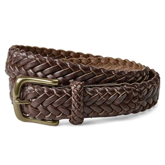 Orvis Belts|Classic Latigo Braid Belt Brown