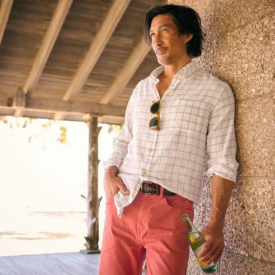 Orvis Belts|Classic Latigo Braid Belt Brown