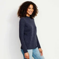 Orvis Sweaters|Classic Mockneck Sweater Dark Pine