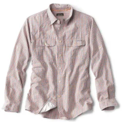 Orvis Shirts|Clearwater Seersucker Orange
