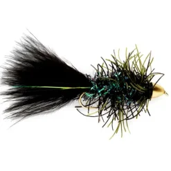 Orvis Streamer Flies|Conehead Rubber Bugger Black