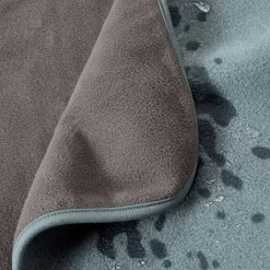 Orvis Throw Blankets|Dog-Proof Fleece Coverlet Blue