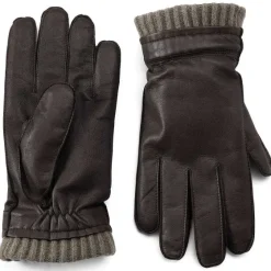 Orvis Gloves|Dorset Goatskin-And-Cashmere Gloves Dark Brown