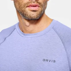 Orvis Shirts|Dricast Long-Sleeved Crew Bleached Blue