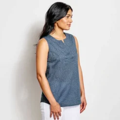 Orvis Shirts|Easy Sleeveless Printed Camp Shirt Punch Artist Floral