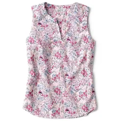 Orvis Shirts|Easy Sleeveless Printed Camp Shirt Punch Artist Floral