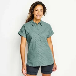 Orvis Shirts|Easy Solid Short-Sleeved Camp Shirt Forest