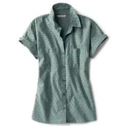 Orvis Shirts|Easy Solid Short-Sleeved Camp Shirt Forest