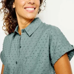 Orvis Shirts|Easy Solid Short-Sleeved Camp Shirt Forest