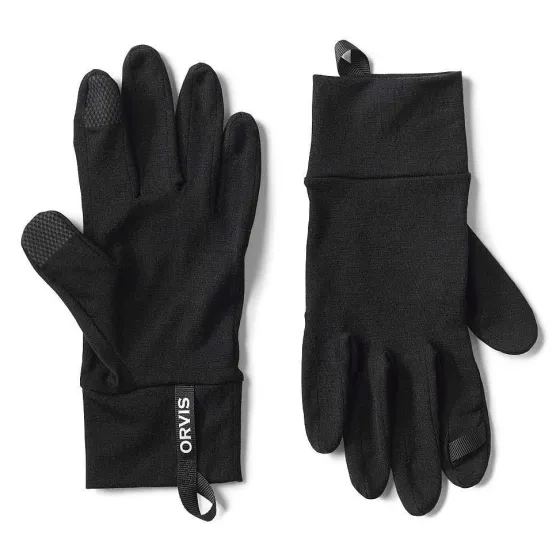 Orvis Gloves|Elevated Merino Wool Liner Gloves Black