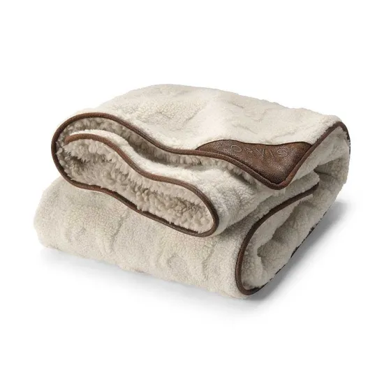 Orvis Throw Blankets|Embossed Sherpa Throw