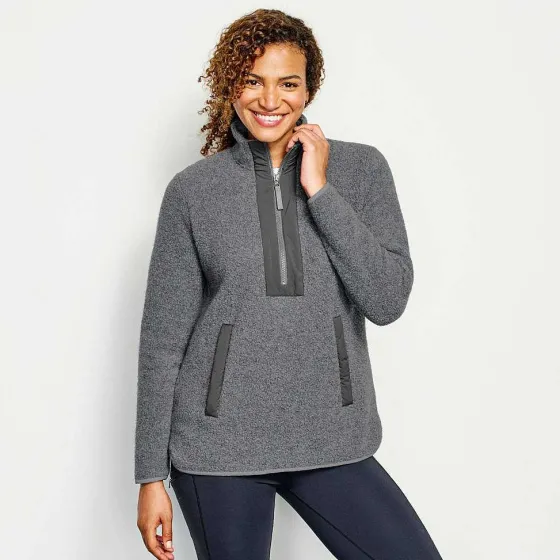Orvis Fleece|Equinox Sherpa Wool Pullover Gray