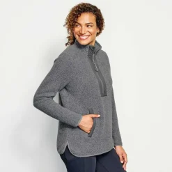 Orvis Fleece|Equinox Sherpa Wool Pullover Gray