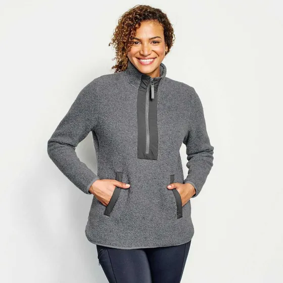 Orvis Fleece|Equinox Sherpa Wool Pullover Gray