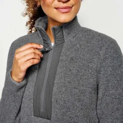 Orvis Fleece|Equinox Sherpa Wool Pullover Gray