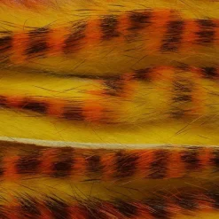 Orvis Materials|Fulling Mill Barred Rabbit Zonkers Fire Tiger Black Barred