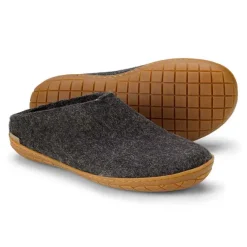 Orvis Slippers|Glerups Felted Wool Slip-Ons Charcoal