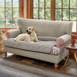 Orvis Furniture Protectors|Grip-Tight® Quilted Furniture Protector With Zip-Off Bolster Shale