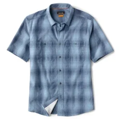 Orvis Shirts|Hemp/Recycled Poly Short-Sleeved Shirt Blue Fog