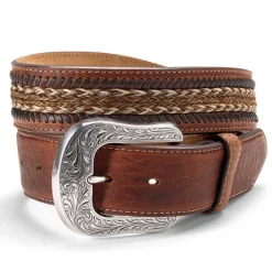 Orvis Belts|Horsehair Inlay Belt Brown