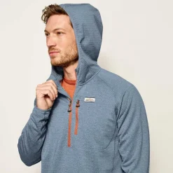 Orvis Sweatshirts|Horseshoe Hills Quarter-Zip Hoodie Bluestone
