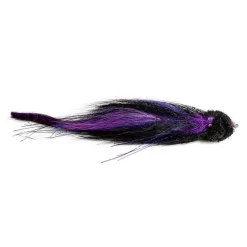Orvis Streamer Flies|Joe'S Electric Grape Muskie Leech Black Purple