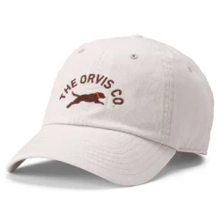 Orvis Hats|Jumping Lab Ballcap Bone/Chocolate
