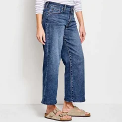 Orvis Pants|Kut From The Kloth® Charlotte Denim Wide-Crop Jeans Med Indigo Hirise - Exclusive