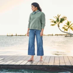 Orvis Pants|Kut From The Kloth® Charlotte Denim Wide-Crop Jeans Med Indigo Hirise - Exclusive