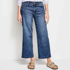 Orvis Pants|Kut From The Kloth® Charlotte Denim Wide-Crop Jeans Med Indigo Hirise - Exclusive