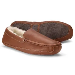 Orvis Slippers|Leather Venetian Slippers Dark Brown