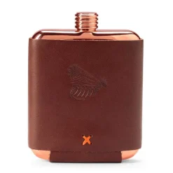 Orvis Home Decor|Leather-Wrapped Copper Flask Fly