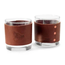 Orvis Home Decor|Leather-Wrapped Rocks Glasses Fly