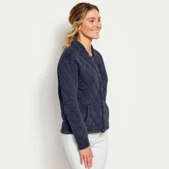 Orvis Sweatshirts|Lived-In Quilted Bomber Jacket Carbon