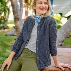 Orvis Sweatshirts|Lived-In Quilted Bomber Jacket Carbon