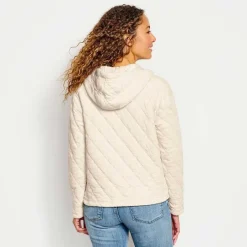 Orvis Sweatshirts|Lived-In Quilted Hoodie Oatmeal
