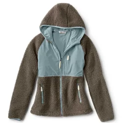 Orvis Fleece|Mad River Sherpa Hooded Jacket Mushroom
